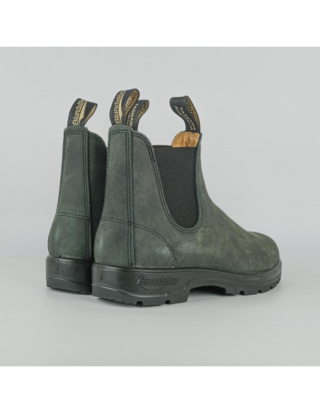BLUNDSTONE ELASTIC SIDED BOOT LINED CLASSICS RUSTIC BLACK