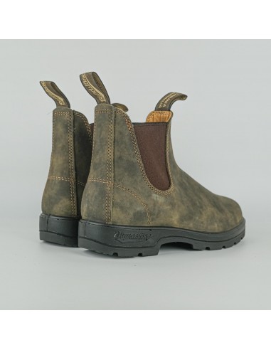 BLUNDSTONE ELASTIC SIDED BOOT LINED CLASSICS RUSTIC BROWN