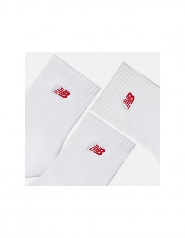 NEW BALANCE PATCH LOGO ANKLE 3 PAIRS WHITE