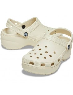 CROCS CLASSIC PLATFORM CLOG BONE 2