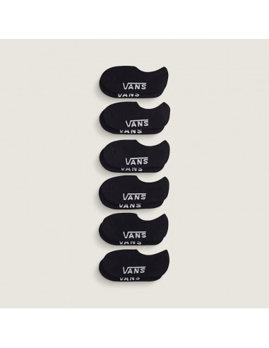 VANS CLASSIC NO SHOW 6 PARES BLACK