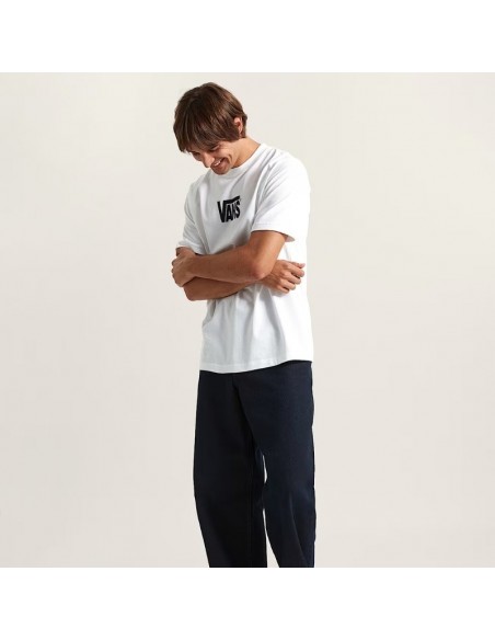 VANS STRETCH LOGO SS TEE WHITE