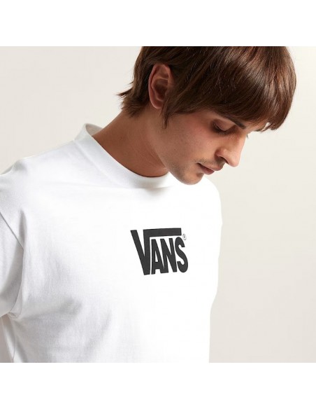 VANS STRETCH LOGO SS TEE WHITE
