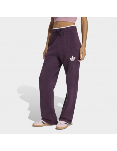 ADIDAS ESS KNIT PANTS NOBLE RED CREAM WHITE