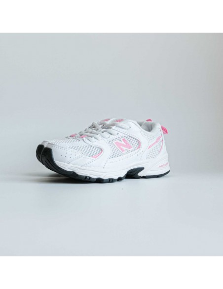 NEW BALANCE 530 J NB WHITE SIGNAL PINK
