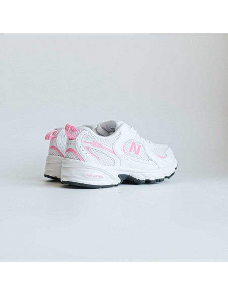 NEW BALANCE 530 J NB WHITE SIGNAL PINK