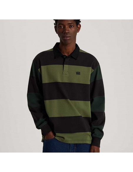 VANS 2-TONE STRIPE WARD RUGB BLACK GREEN