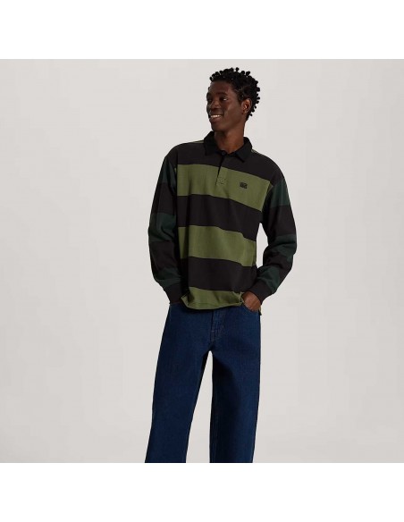 VANS 2-TONE STRIPE WARD RUGB BLACK GREEN