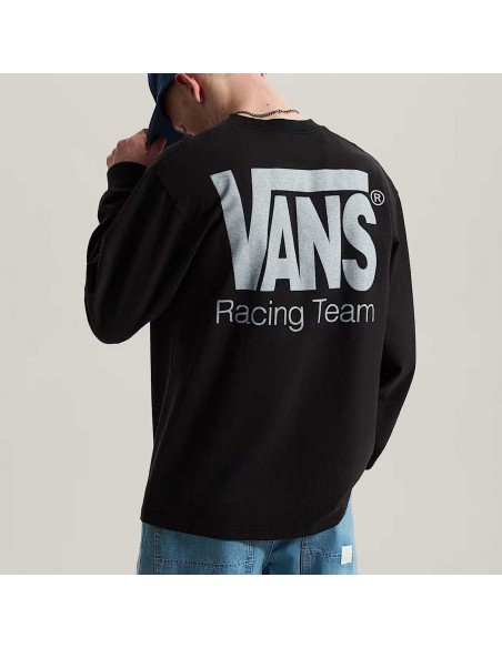 VANS RACING LS TEE BLACK