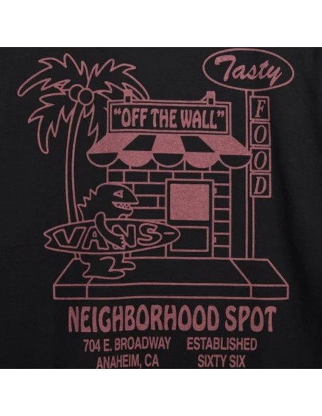 VANS FOOD SPOT SS TEE BLACK
