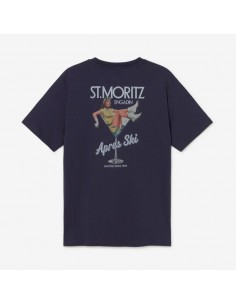 KAOTIKO S/S REGULAR SNOW COCKTAIL NAVY