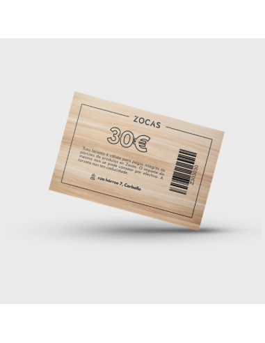 TARJETA REGALO 30€