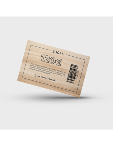 TARJETA REGALO 120€