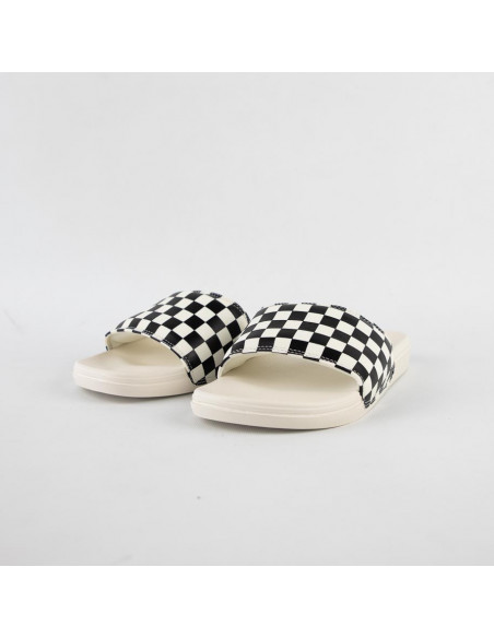 VANS LA COSTA SLIDE-ON CHECKERBOARD WHITE