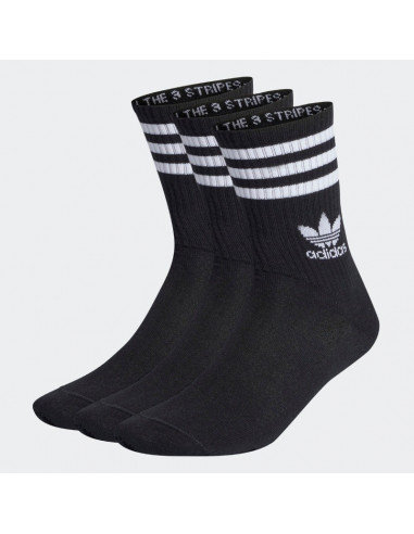 ADIDAS SOCKS CREW 3 STR BLACK
