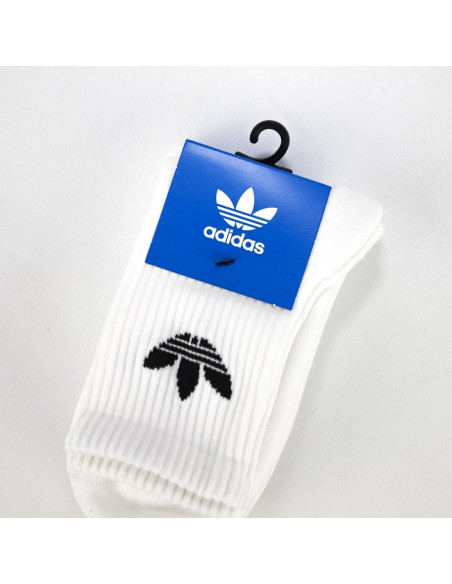 ADIDAS SOCKS CREW TREFOIL CUSHION WHITE