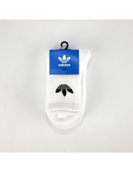 ADIDAS SOCKS CREW TREFOIL CUSHION WHITE