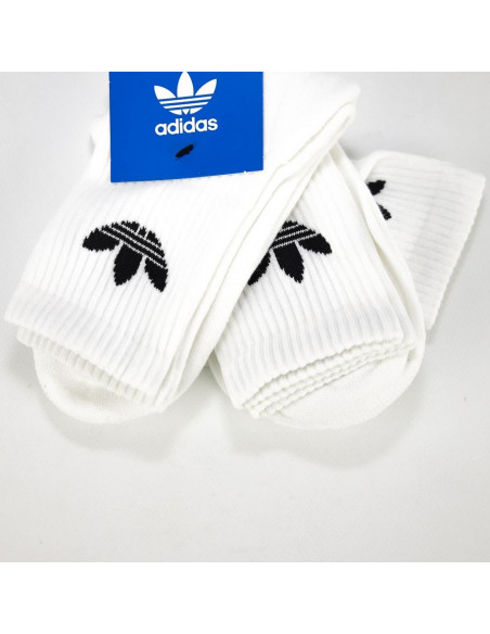 ADIDAS SOCKS CREW TREFOIL CUSHION WHITE