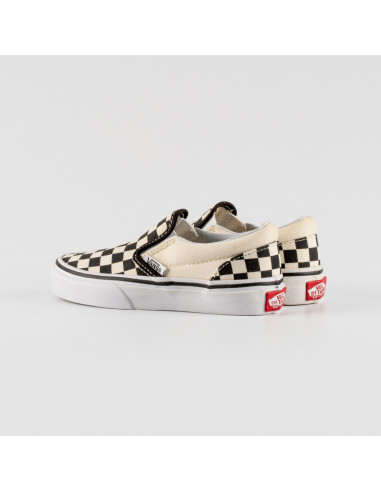 VANS J CLASSIC SLIP-ON CHECKERBOARD WHITE