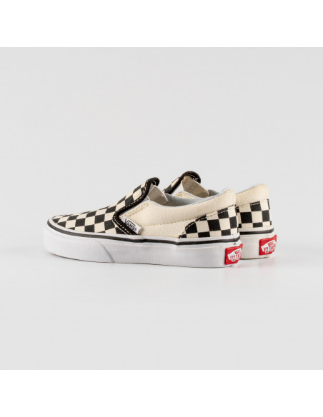 VANS J CLASSIC SLIP-ON CHECKERBOARD WHITE